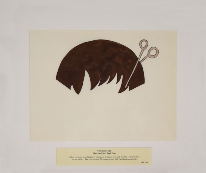 She Said So I Feel Fine Cel 231 by John Lennon at If so, what by Hoerle-Guggenheim Contemporary