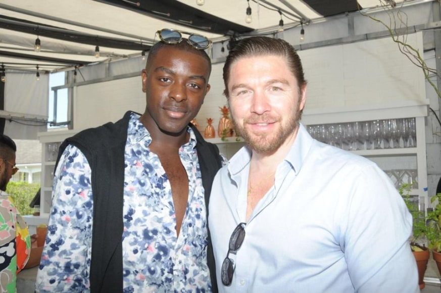 Denzel Bruce and HG Contemporary Founder, Philippe Hoerle-Guggenheim attend art brunch