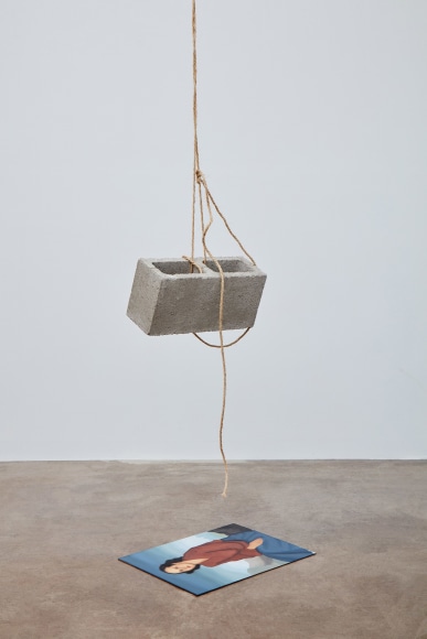 Bas Jan Ader&nbsp;, Light vulnerable objects threatened by eight cement bricks
