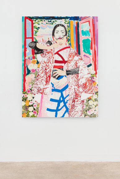 Christiane Lyons, Leonora: Arrangement in Radiant Magenta and Cadmium Red Light, 2021