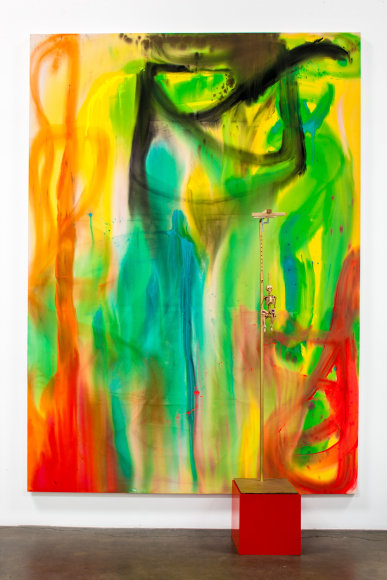 Steven Hull, Large Painting & Skeleton