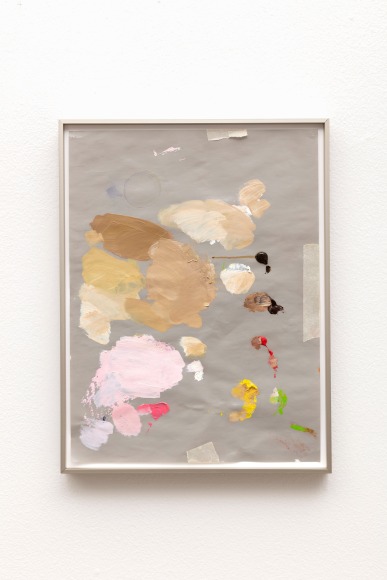 Meg Cranston, Palette (red, yellow, green, umber), 2022