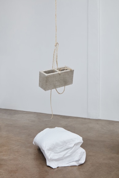Bas Jan Ader&nbsp;, Light vulnerable objects threatened by eight cement bricks