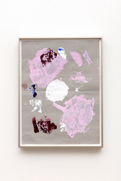 Meg Cranston, Palette (blue, red), 2022