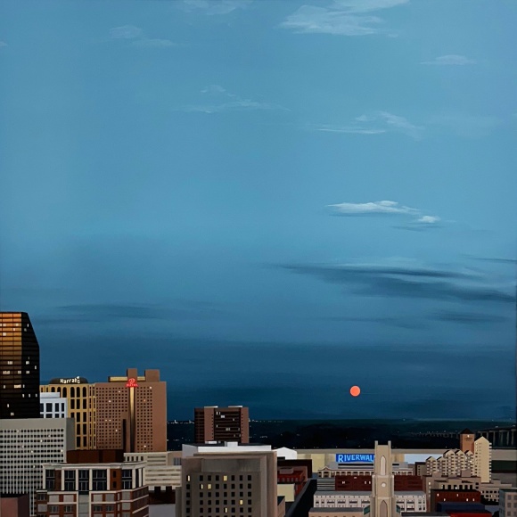 KRISTIN MOORE, Downtown New Orleans (Full Moon), 2024
