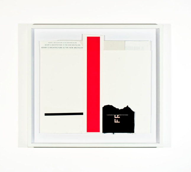 SKYLAR FEIN Gehry&#039;s Architecture is the New Brutalism (Red Stripe), 2011