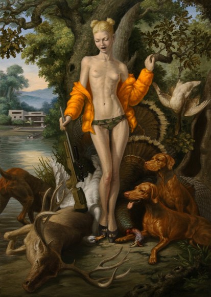 MICHAEL TOLE, Diana Contemplating the Sublimity of the Paleo Diet, 2018