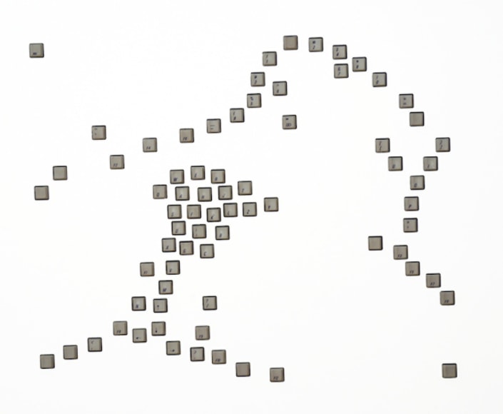 MEL CHIN, QWERTY Courbet, 2001