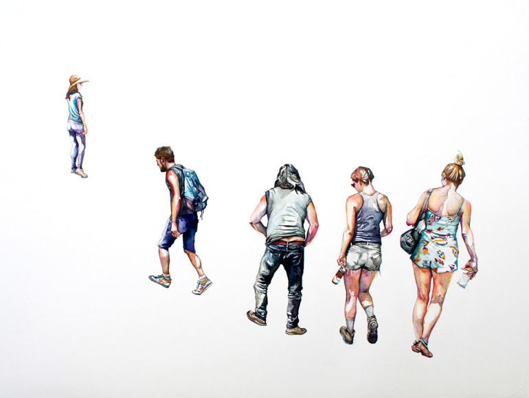 MICHELLE RAMIN, An Uphill Climb, 2014