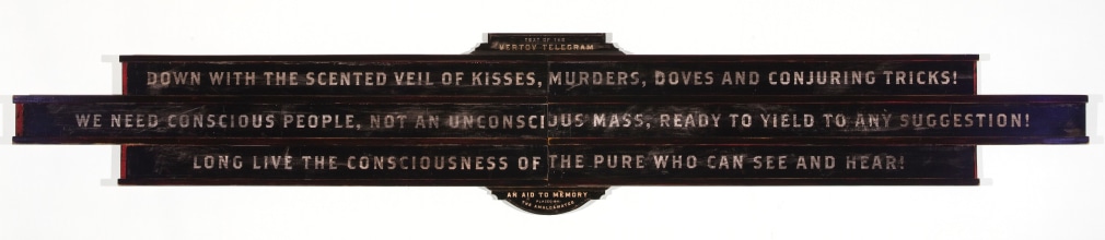 SKYLAR FEIN Text of the Vertov Telegram, 2010