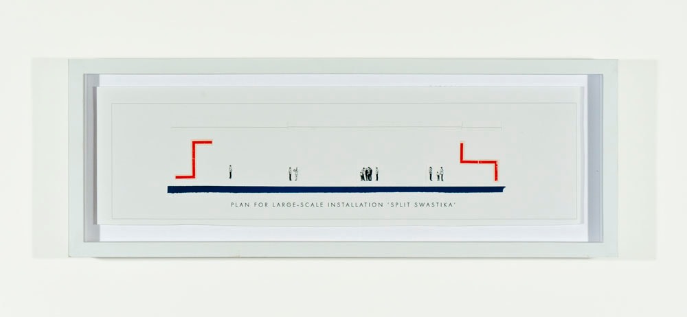 SKYLAR FEIN Plan for Large-Scale Installation: Split Swastika, 2011