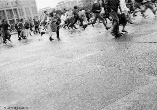 GERHARD G&Auml;BLER Leipzig, 7 Oktober, 1989