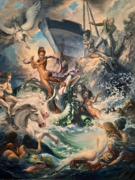 MICHAEL TOLE, Andromeda Slaying the Rocaille Dragon, 2021