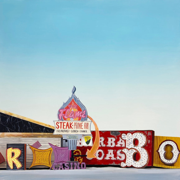 KRISTIN MOORE, Neon Boneyard (The Flame), 2021