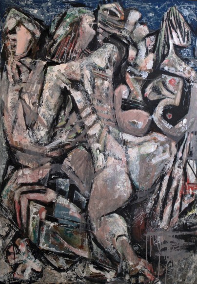 PAUL NINAS Untitled (Abstract Blue and Pink Nudes),&nbsp;c. 1954