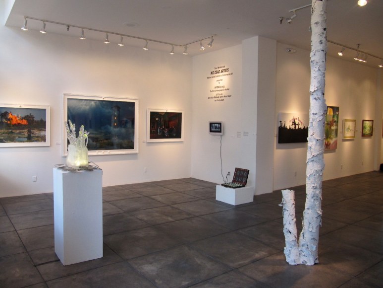 NO DEAD ARTISTS III 14th Annual National Juried Exhibition of Contemporary Art, [Main Gallery Installtion View]