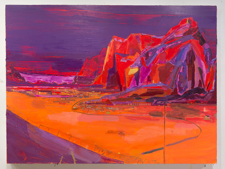 LISA SANDITZ, Purple Mountains, 2015