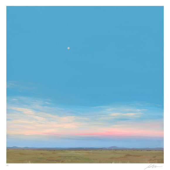 KRISTIN MOORE, Marfa Moonrise [Hand Embellished], 2022