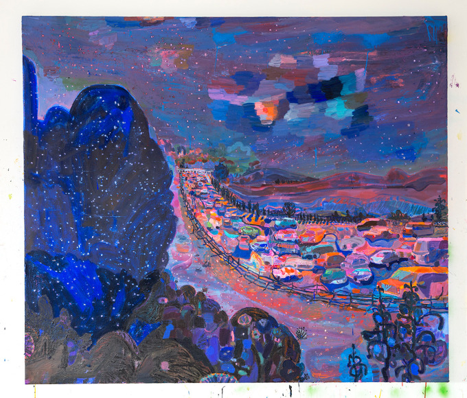 LISA SANDITZ, Northern Border Blue, 2016