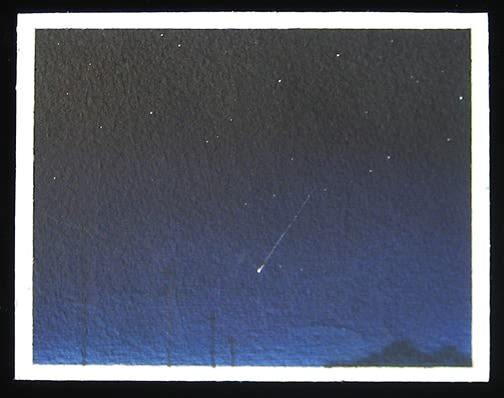 BRIAN BORRELLO Night Sky with Comet, 2003