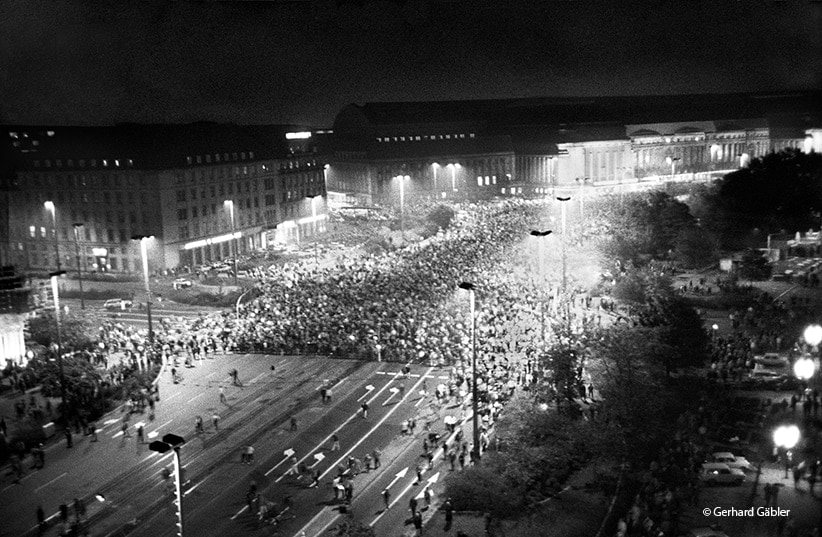 GERHARD G&Auml;BLER Leipzig, 9 Oktober, 1989