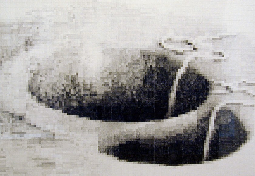 Un, 2002, graphite on paper