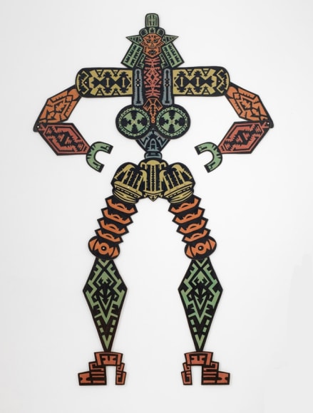Magnet Hands, 1972, Crayon and ink on chipboard 