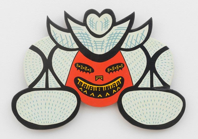 Pumpkin Girl, 1976, Acrylic on wood 