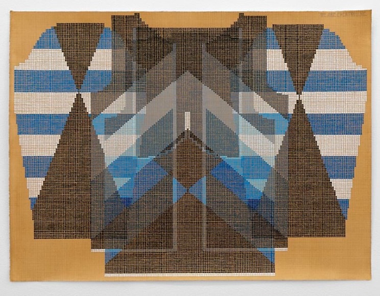 We Are Everywhere, 2016, gouache and graphite on tea-stained paper