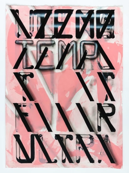 LYRICS, 2016, acrylic on paper&nbsp;