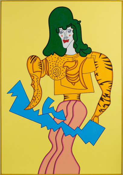Chard, 2011 acrylic on canvas with painted wood frame