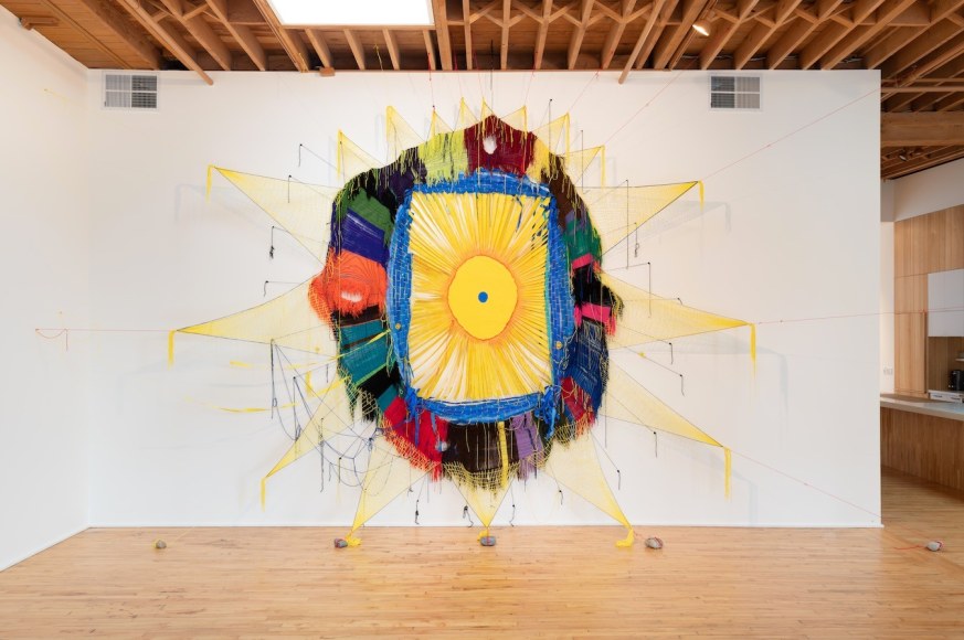 Michelle Segre in Transmitters & Receivers, installation view at lumber room, Portland, OR. Photo by Mario Gallucci. Courtesy of the artist and lumber room