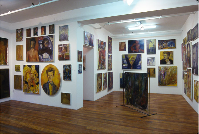 Keith Mayerson,&nbsp;Hamlet 1999, installation view at Derek Eller Gallery, New York&nbsp;