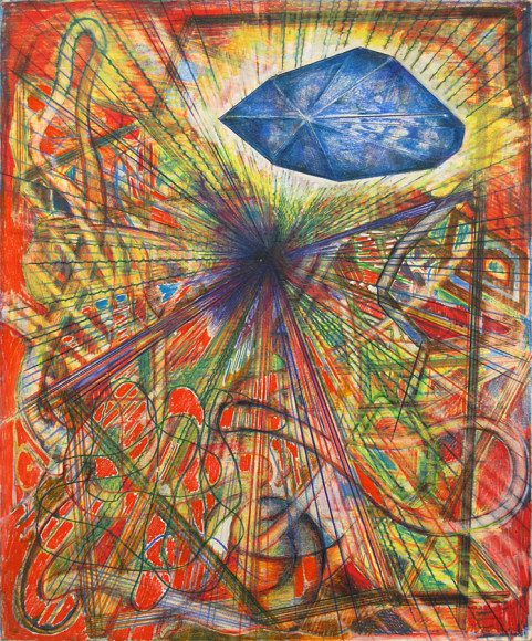 Diagrams 2, 2016-18, mixed media on paper
