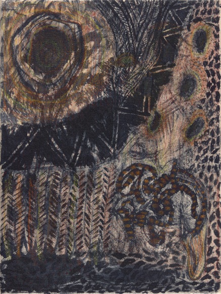 To Carthage Then I Came Where a Cauldron of Unholy Loves Sang All about My Ears, 2016, acrylics on cotton duck canvas