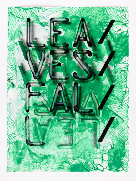 LYRICS, 2016, acrylic on paper&nbsp;