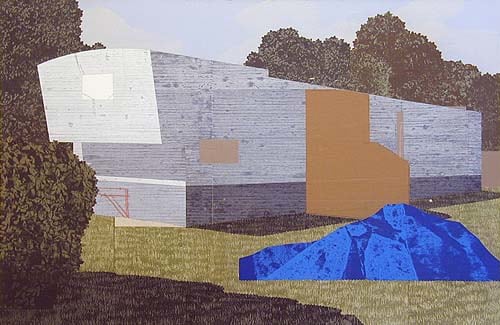 Mystic, 2004, acrylic, collage, graphite, ink, crayon on canvas