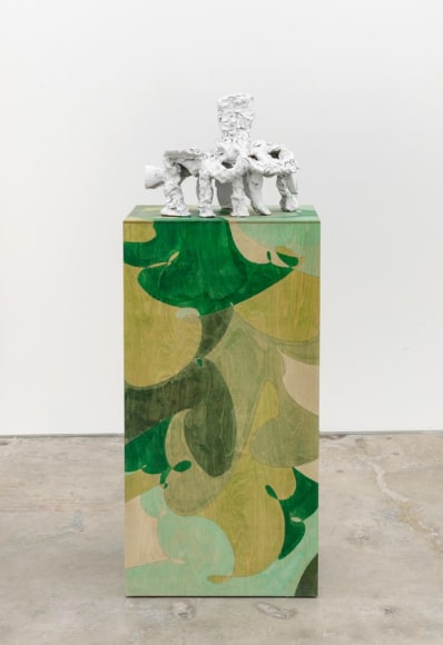 He Prayeth Well, Who Loveth Well both Man and Bird and Beast, 2016, fired and glazed ceramic, plywood, wood stain, lacquer