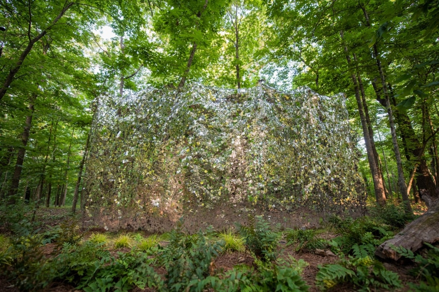 Scattering Screen, 2016, stainless steel and stainless steel wire