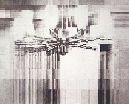 Over, 2005, graphite on paper