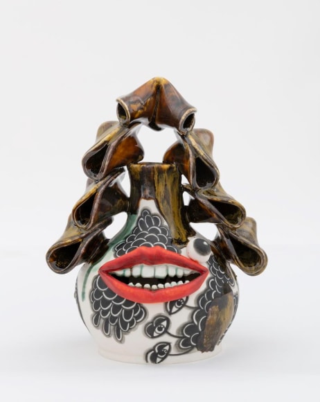 Seven, 2021 porcelain, underglaze, glaze