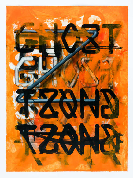 LYRICS, 2016, acrylic on paper&nbsp;