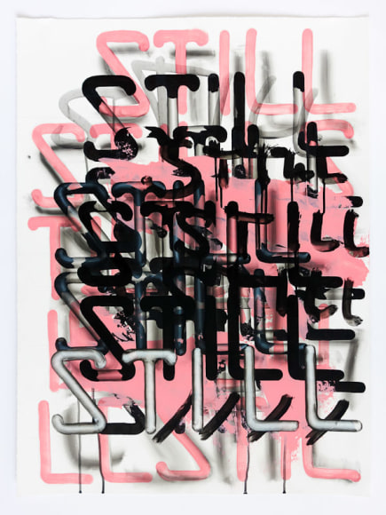 LYRICS, 2016, acrylic on paper&nbsp;