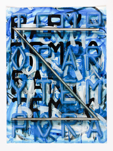 LYRICS, 2016, acrylic on paper&nbsp;