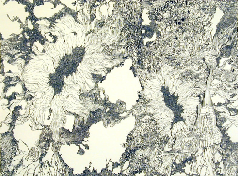 Blow Up, 2003&nbsp;, gouache on paper