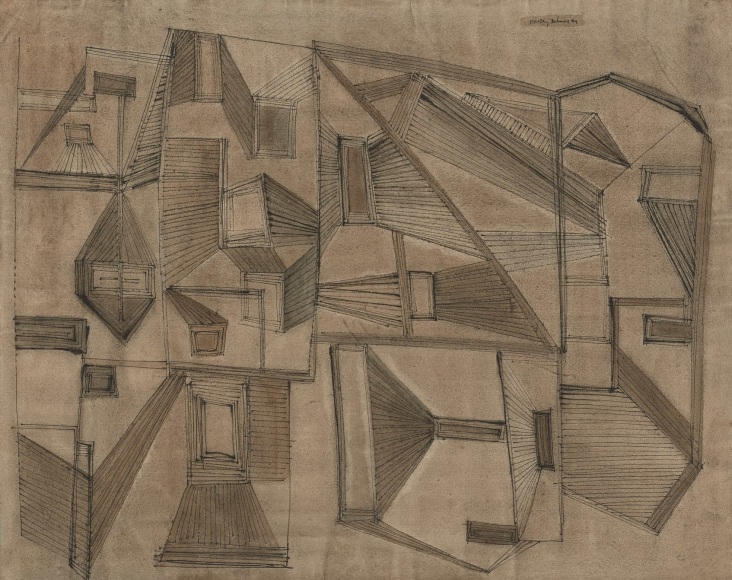 Dorothy Dehner&nbsp; City Life, 1949