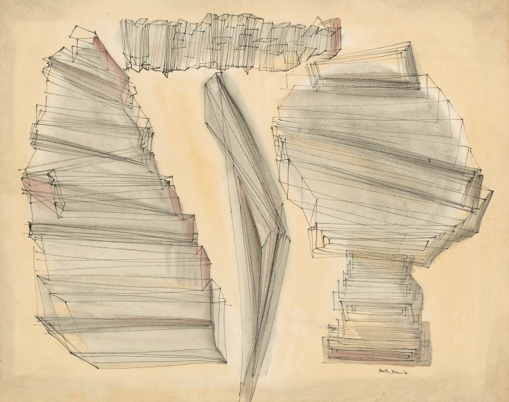 People and Buildings #11, 1949