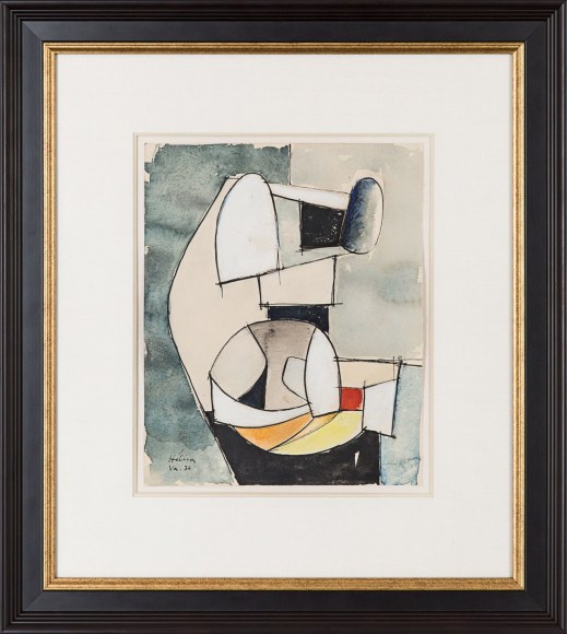 Jean&nbsp;H&eacute;lion Composition Abstraite, 1936