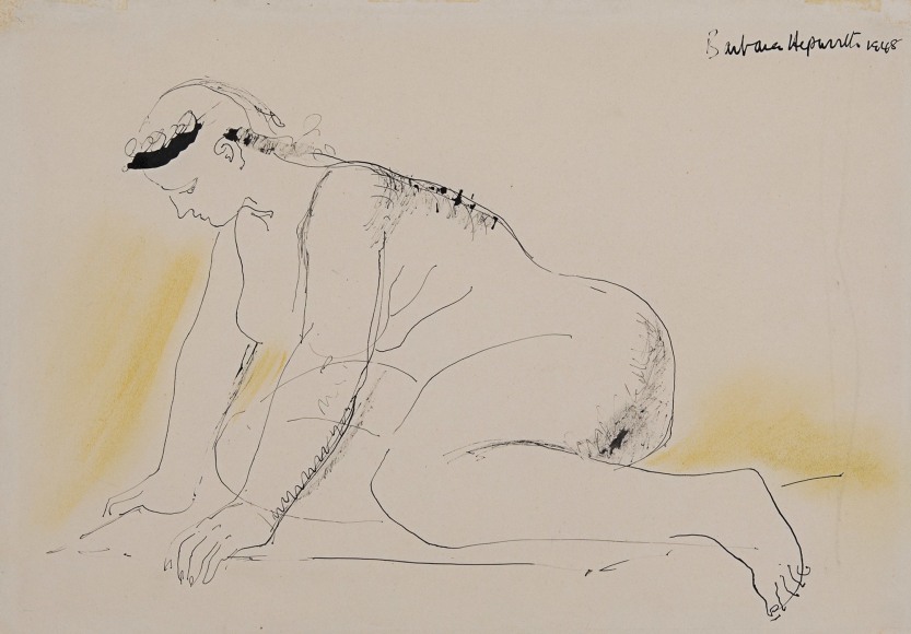 Barbara&nbsp;Hepworth,&nbsp;Crouching Figure, 1948