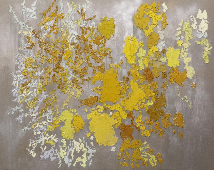 Spasm, 2018 Oil and wax on linen